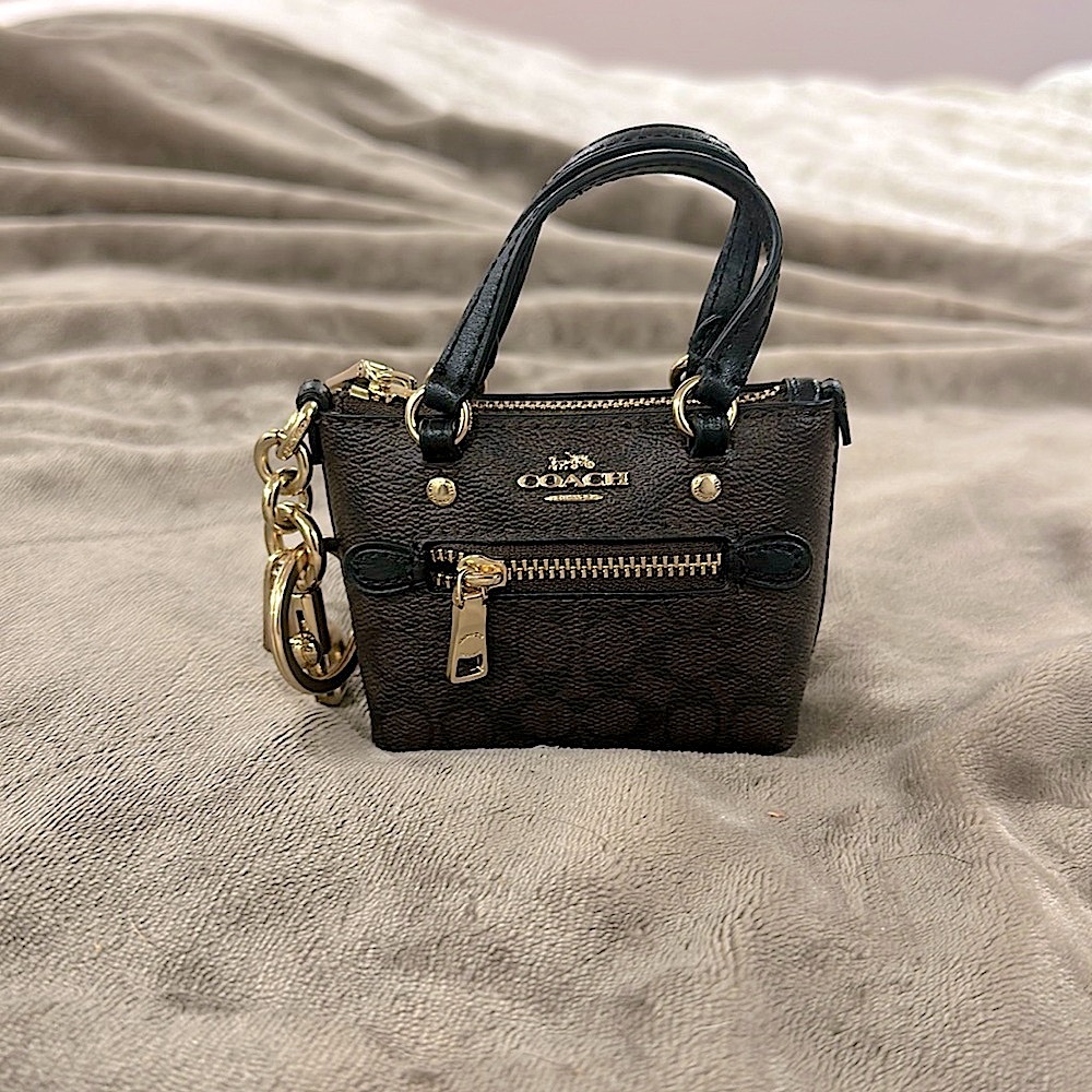 Brand new mini coach bag charm